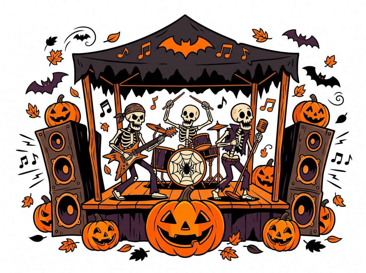 Halloween band on stage