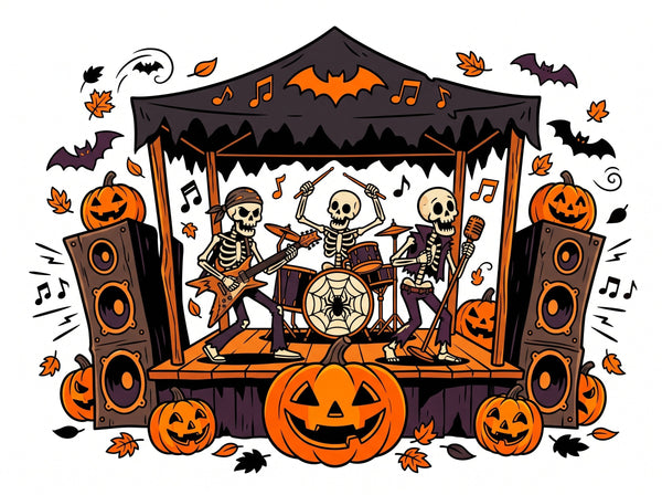 Halloween band on stage