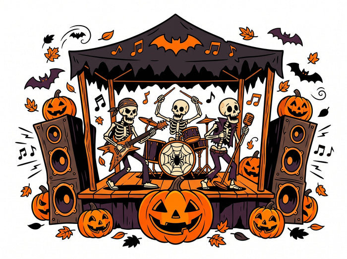 Halloween band on stage