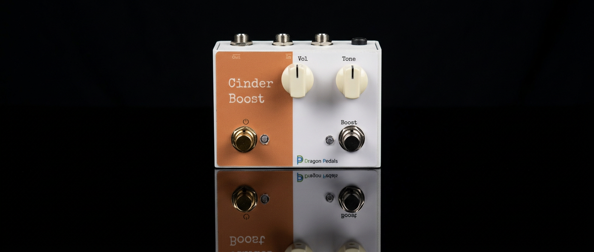 Cinder Boost boutique guitar pedal - Dragon Pedals
