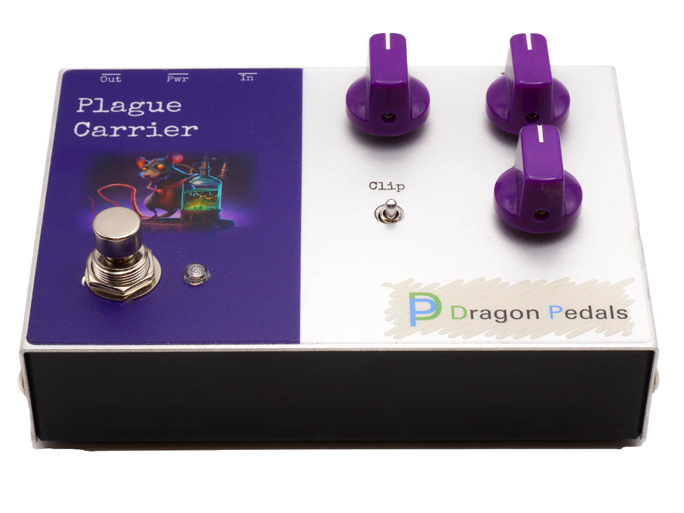 Dragon Pedals, guitar effects pedal, Plague Carrier overdrive, RAT overdrive, overdrive pedal, overdrive pedals, boutique overdrive pedal, boutique overdrive pedals, distortion pedal, distortion pedals, fuzz pedal, fuzz pedals, boutique effects pedal