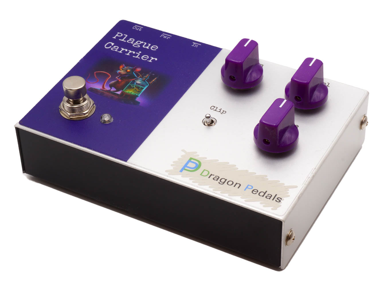 Dragon Pedals, guitar effects pedal, Plague Carrier overdrive, RAT overdrive, overdrive pedal, overdrive pedals, boutique overdrive pedal, boutique overdrive pedals, distortion pedal, distortion pedals, fuzz pedal, fuzz pedals, boutique effects pedal