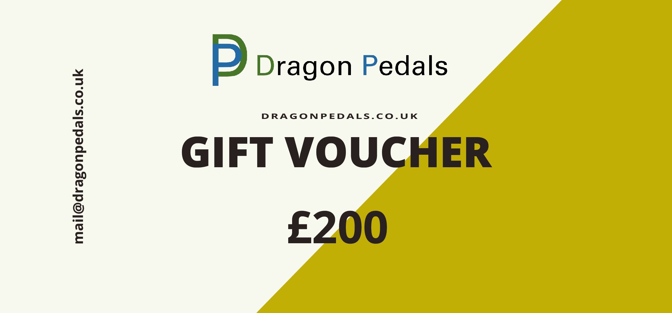 Dragon Pedals £200 gift voucher gift code gift coupon