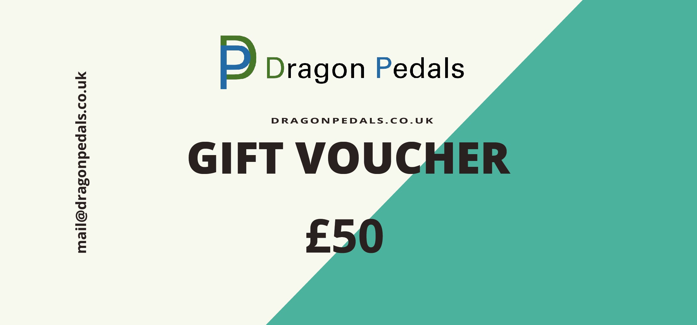 Dragon Pedals £50 gift voucher gift code gift coupon